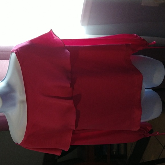 Over The Shoulder Ruffled Blouse - Picture 2 of 4